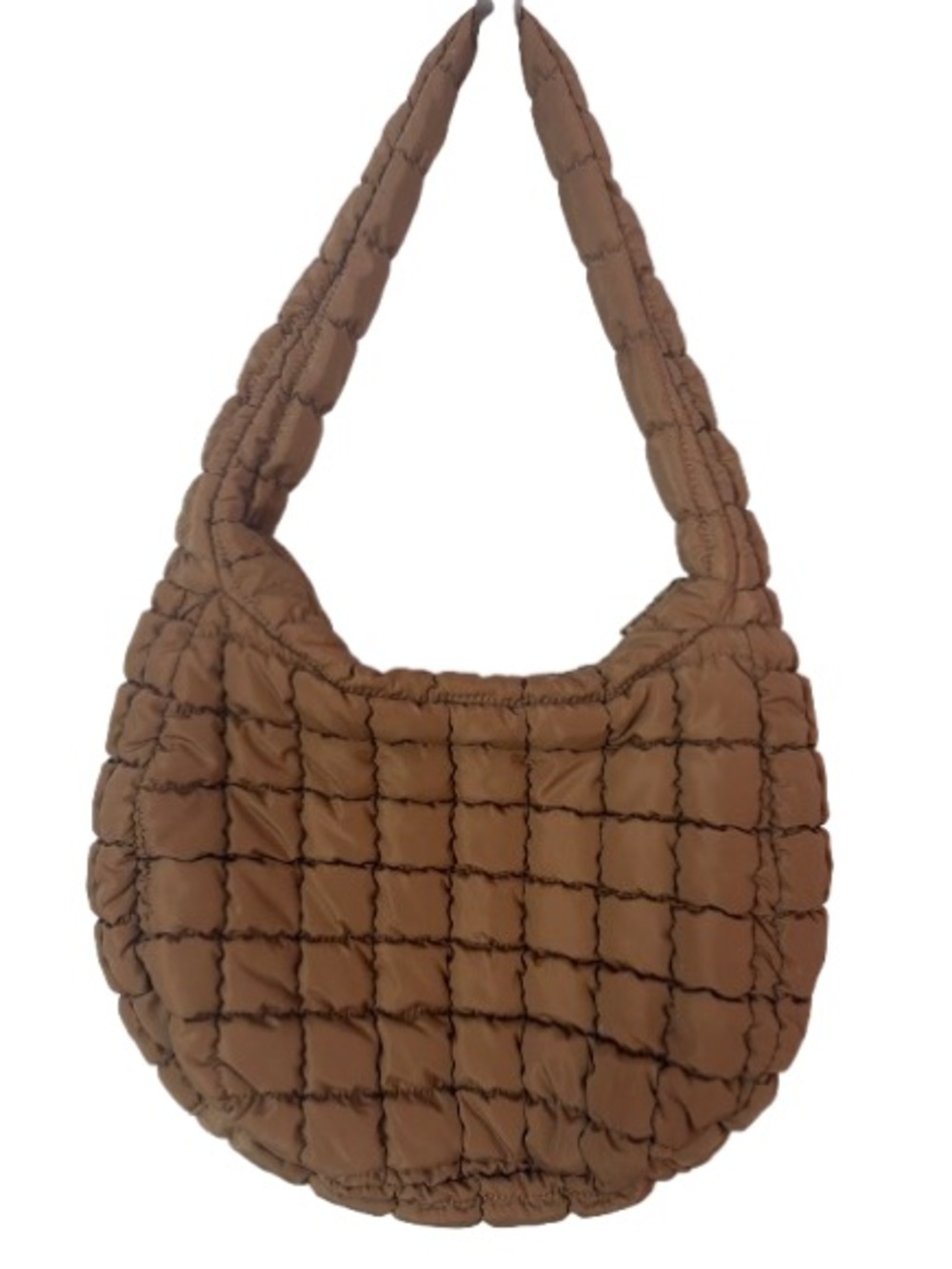 NWOT Urban Expressions Leda Quilted Puffer Hobo Bag -100% Vegan Nylon